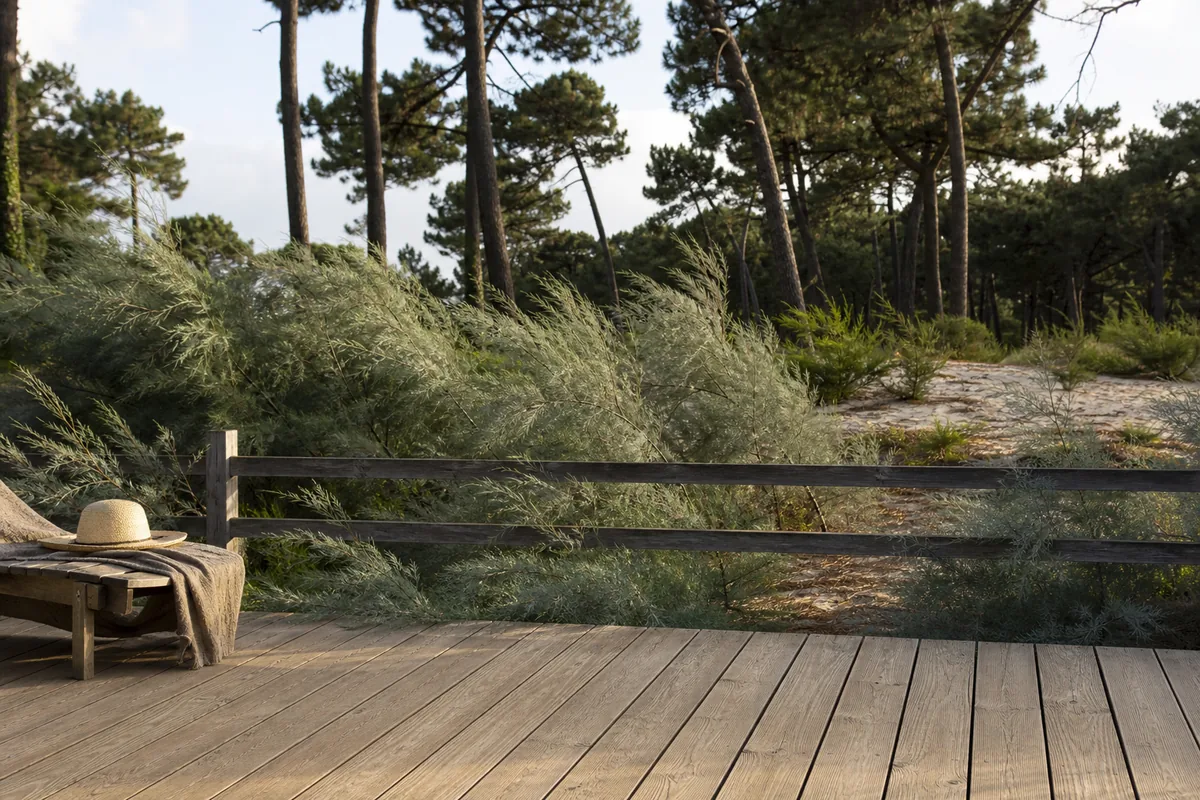 Terrasse et clôture bois